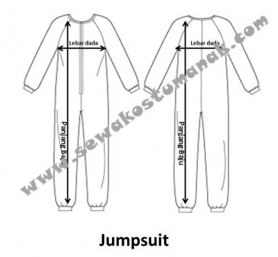 large2 Ukuran kostum jumpsuit